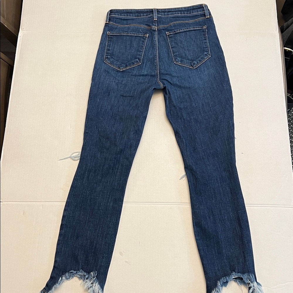 L’AGENCE ABIGAIL FRENCH SLIM RIPPED SKINNY JEANS SIZE 28 - Picture 6 of 16